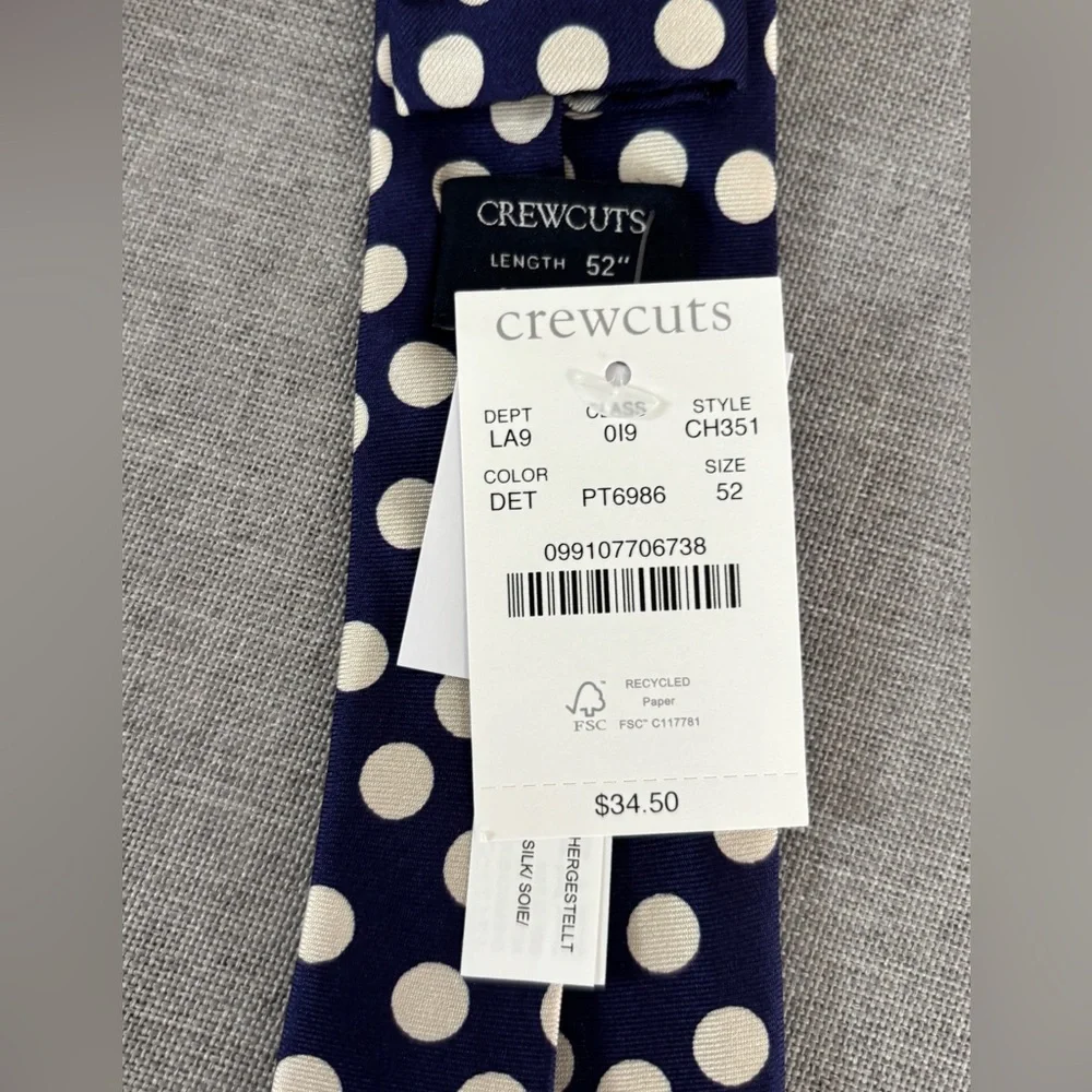 Crewcuts Kids' silk tie in dot